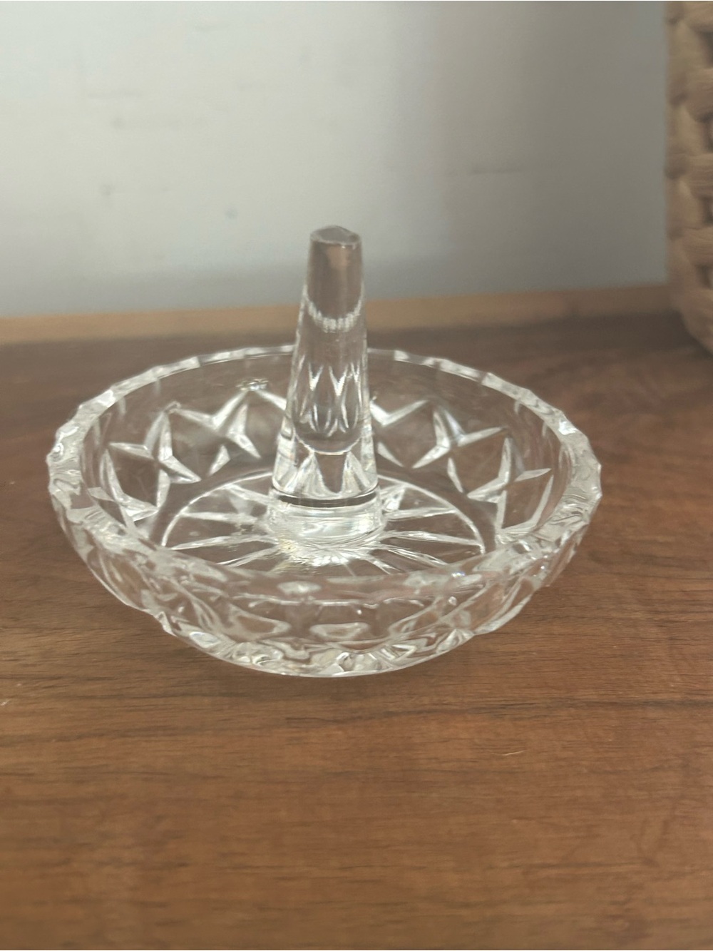 Glass Jewelry Ring Holder